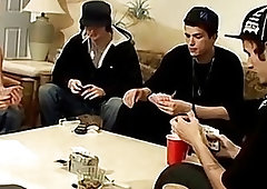 Straight buddies get together for a hot jerk off session