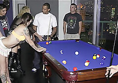 Her 1st Anal Creampie Gangbang