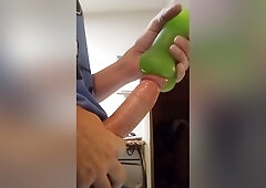 Saturday Night Home Alone Got Horny In The Kitchen Had To Play With It