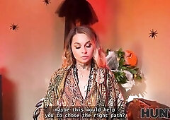 HUNT4K. Spirits said her to suck a large wang and be banged roughly