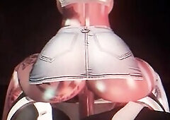 Tatted Lalin girl Sucks and Screw BBC on Teach - second life
