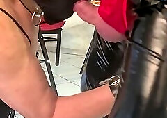 Rimming and sucking dirty crossdresser