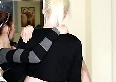 Lia and carola with a specially hard game: this babe makes a real serf from carola and use a whip to highlights her craves. Carola has to give lia a p