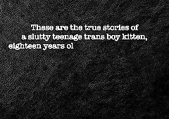 Sub Kitty's Dad Cuts Clothes. Buttfuck Internal Ejaculation for FTM Trans Dude Teenie college-aged