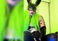 Bunny Temptress Insane Alice - POV Leg Tease & Femcock