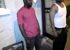 Black On Black Threesome...Throwback Classic Newbie Strawberry Fucked Redzilla And Dshot