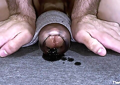 CLOSE UP: Monstrous fuckpole boinking pocket fuckbox fucktoy and thick cum shot (4K - 60FPS)