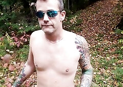 Some other Outdoor Autumn Escape, Public exhibition with anal play. Very risky, nearly caught two