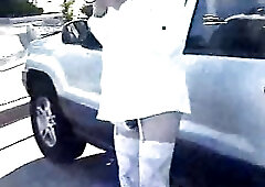 Sandy takes a drive with Mistress filming