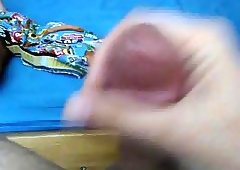 Close-up cock jerking till cumming