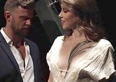 Shemale dominatrix Natalie Mars and Eden Ivy in anal 3some