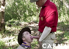 ScoutBoys Kinky Troye Jacobs snoops on scout and scoutmaster tearing up