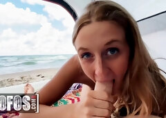 Busty Blonde Molly Pills Gets Nude On The Beach On A First Date And Gets Creampied In Pov
