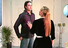 Beautiful pornstars show off their cinema acts