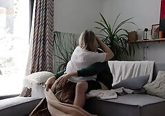 Cozy Petticoat, Fiery Excitement – A Playful Winter Afternoon on the Bed