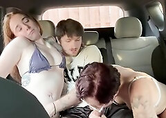 2 Hawt College Angels Tempt Their Uber After The Beach- OnlyFans: LeoTheRedHead
