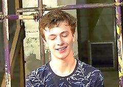 Sub twink Alex Faux tied up and sucked off by Sebastian Kane