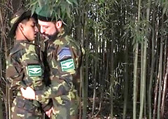 MilitaryDick - Joris Leonard together with Claude Laurent riding a dick in the jungle