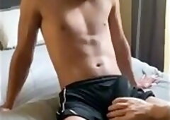 Korean hunk masturbate
