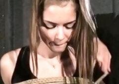 Leya Probably her tightest rope hogtie ever