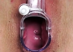 Gyno exam for sexy mature blonde milf with lovely tits