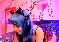 Busty brunette solo masturbation