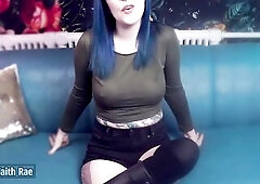 I come home to catch you rifling through my panties. I see how hard they make you, and decide to jerk you off with them. I tease you as I stroke, unti