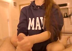 The gal next door tastes semen from a massive dong out of taking off her clothing