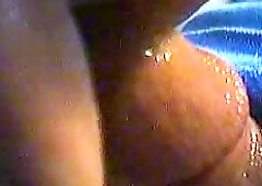 Horny lecher with metal object