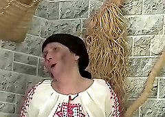 crazy ugly hairy bush granny gets rough fucked by a big strong dick
