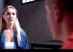 Golden-haired Secretary Facefucked in Prison - Working Beauty Freeze Drilled by Stranger