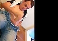 Big cock twink jerking and enjoying in front of the camera