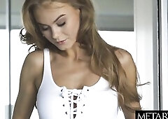 Golden-haired girl with consummate body craves u to see her masturbate