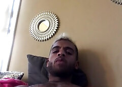 Humungous Monstrous Man Rod Jizm Cascading down to Testicles