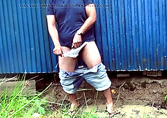 Piss desperation: Urinating my denim cut-offs in a storm