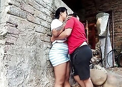 In my spouse's absence, I had a lesbo raunchy meeting with the neighbour in her backyard