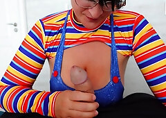 German BBW with enormous pierced tits gets fucked hard