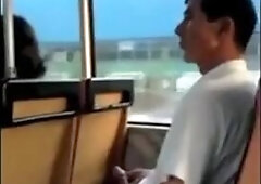 Caught Fapping Off In The Bus