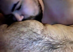 Chub 20 year Old Pup sucks Chub Dad's Cock and Tits 2