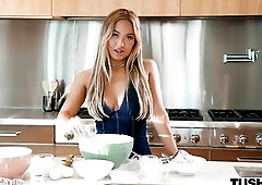 Kazumi could have made it as a chemist, but being the center of attention is greater quantity pleasuring. Each week her fans tune in to watch her get 