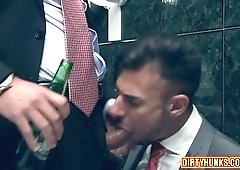 Muscle gay anal sex with cumshot