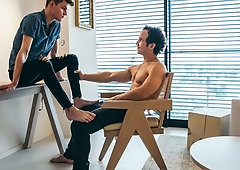 Curly-haired DILF Greg McKeon fucks Avery Jones