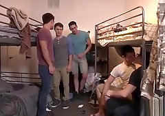 Hot stud fucked hard and gets facialized