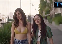 Rainey Qualley Breasts,  Underwear Scene  in Off The Record