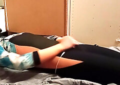 Getting prepared to sweat in the sleepsack