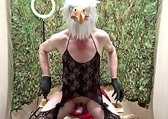 Solo fun with sexy stockings and a masturbation swing featuring Jesterkinky