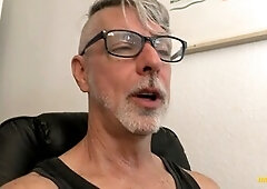 Jerking off, dilf, gay porn