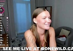 Hot Blonde Teases Tits Live