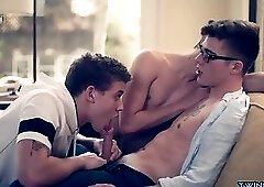 Big dick twinks flip flop with ass creampie