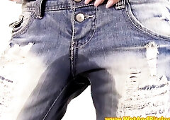 Teen has a great body & a fetish for pee